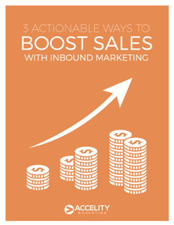 Ebook Cover: 3 Actionable Ways to Boost sales with inbound marketing flat