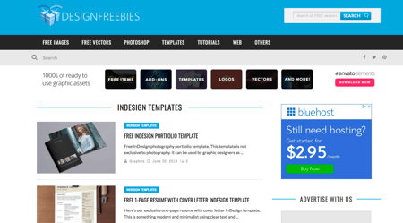 on a startup budget here are 5 websites to find free indesign templates