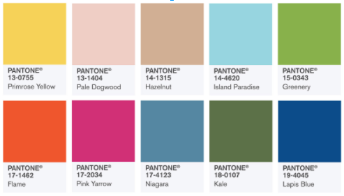 Pantone's top picks for spring 2017